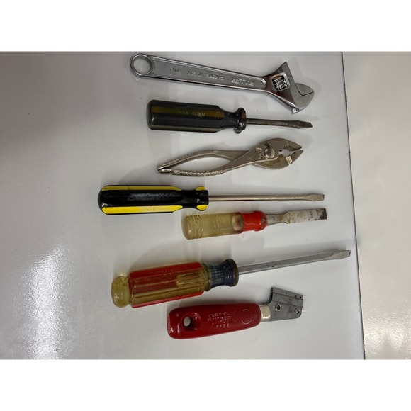 craftsman Other - Vintage Hand Tool Lot Craftsman Stanley Handyman Fuller Rosco USA Wrench Chisel